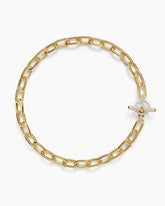 DY Madison® Toggle Chain Necklace in 18K Yellow Gold with Diamonds, 11mm